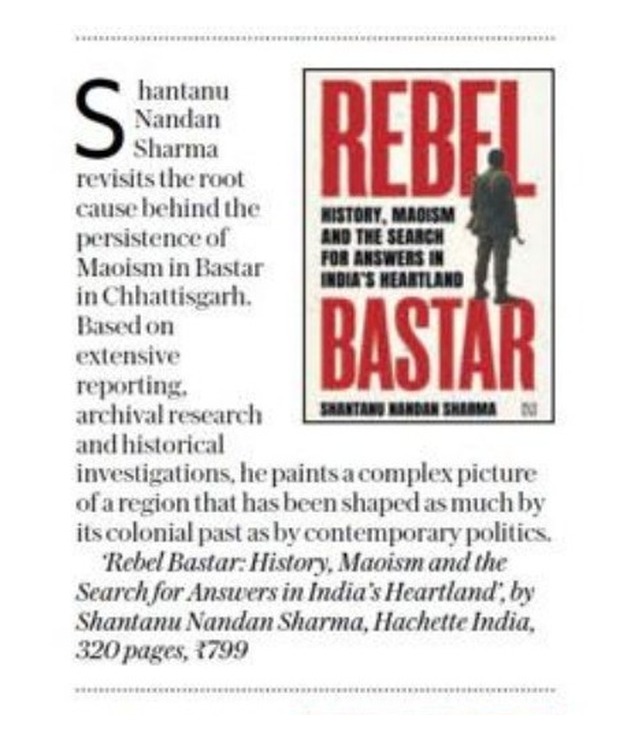 Mint clipping: Rebel Bastar in the ‘New on Shelves’ book selection.